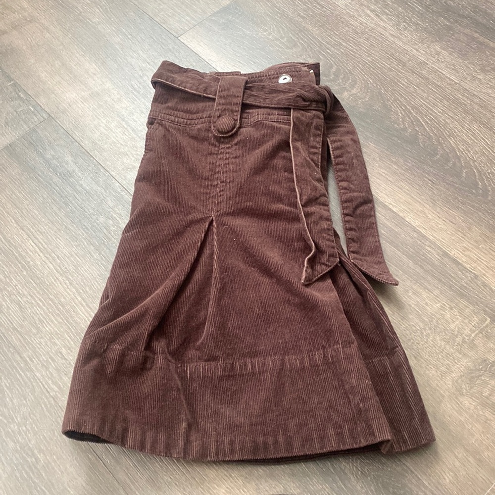 Brown corduroy skirt